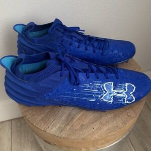 Under Armour Men's Blur‎ 2 MC Suede 'Blue' Football Cleats 3027978-400 15